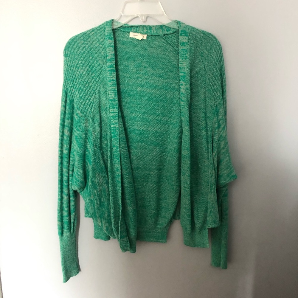 Silence + Noise open green cardigan S